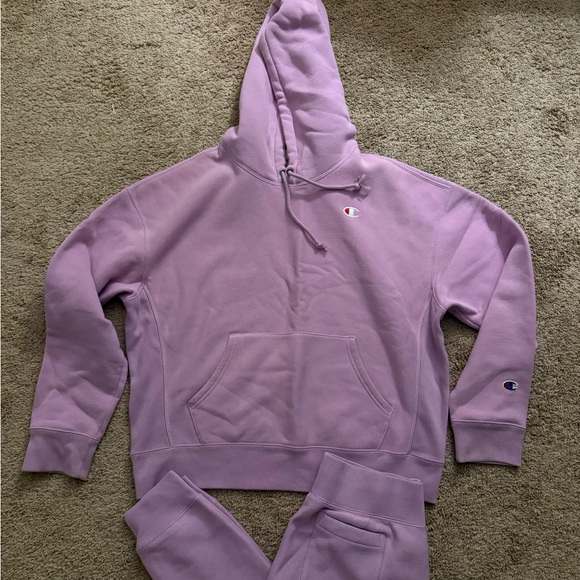 Champion Women's Lavender Hoodie and Sweats Matching Set - Picture 2 of 9